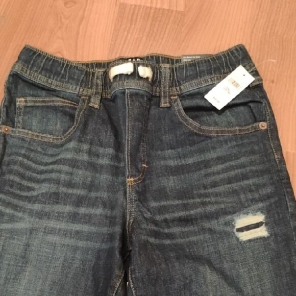 GAP Blue Straight Jeans with Distressed Details - Picture 3 of 6